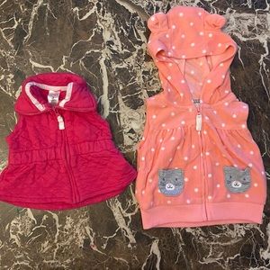 New without tags Carters vest jackets size 3 months